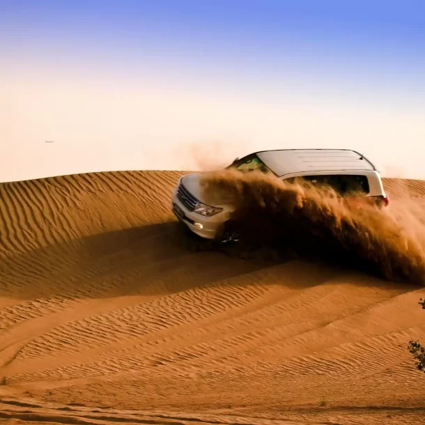 Expansive Sahara desert landscape near Kay Homes, showcasing stunning sand dunes and vast, open scenery.