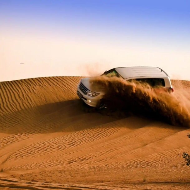 Expansive Sahara desert landscape near Kay Homes, showcasing stunning sand dunes and vast, open scenery.